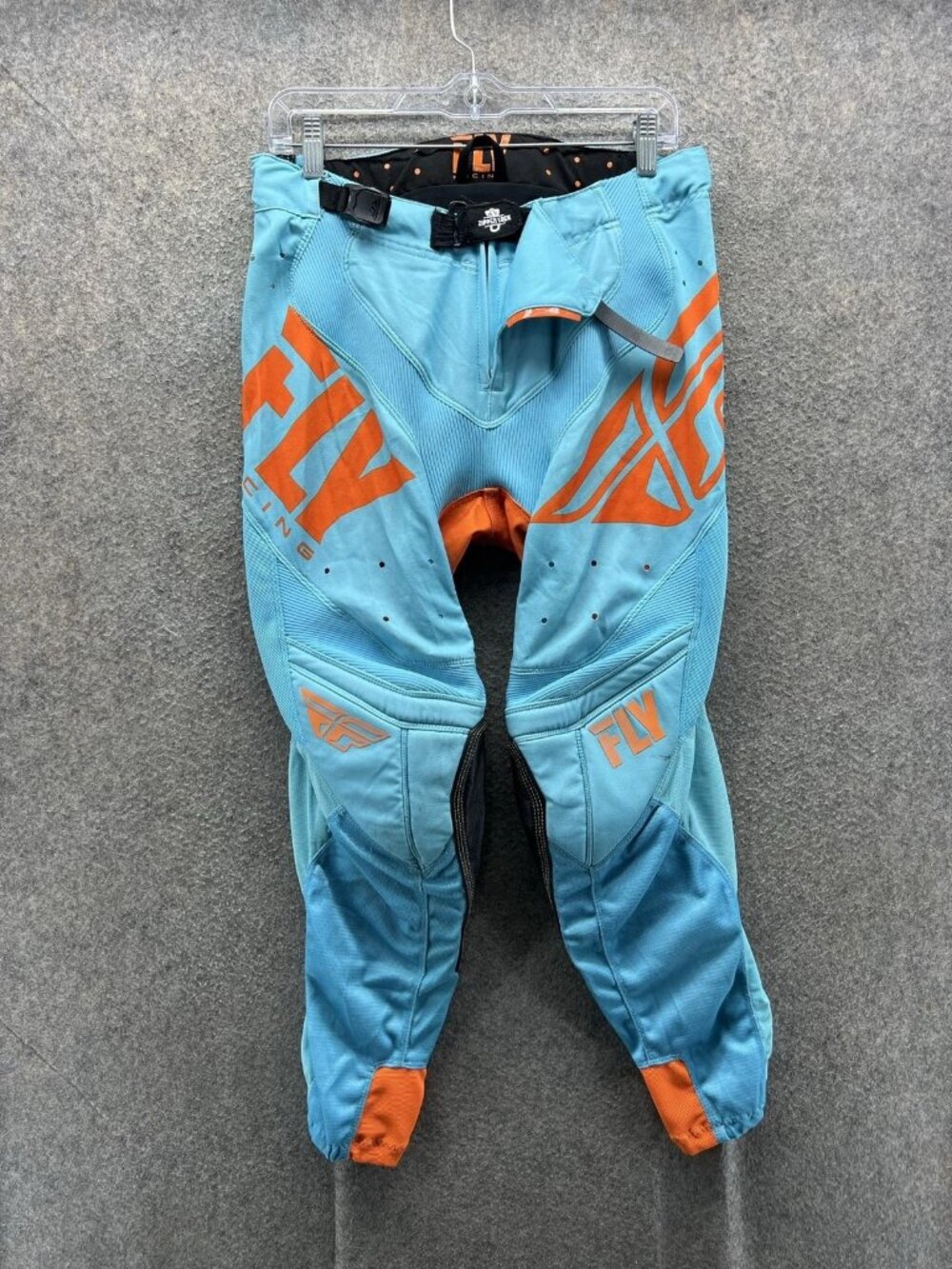 Fly Racing Lite Moto Pants Mens 30 Blue Orange Woven Motocross Riding Ventilated
